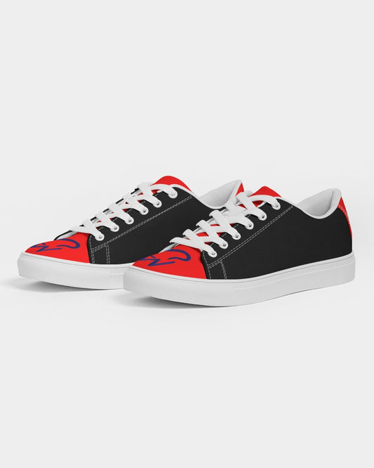 Red and black logo tipby Marvin Jeans and Trinity D Marvin Men's Faux-Leather Sneaker