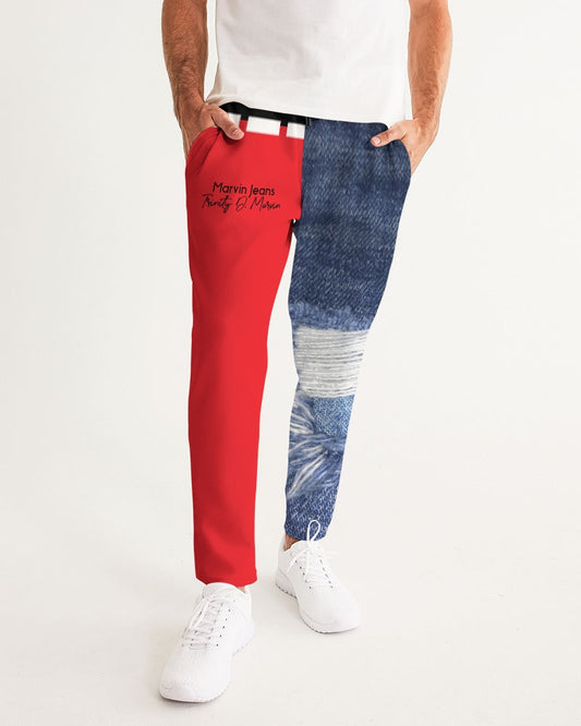 Denim red by Marvin Jeans and Trinity D Marvin Men's Joggers