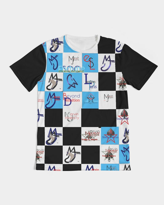 Cosmic combo logo's by Marvin Jeans and Trinity D Marvin Men's Tee