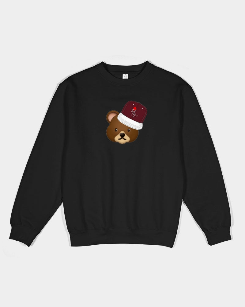 Bear cap by Marvin Jeans and Trinity D Marvin Unisex Premium Crewneck Sweatshirt | Lane Seven