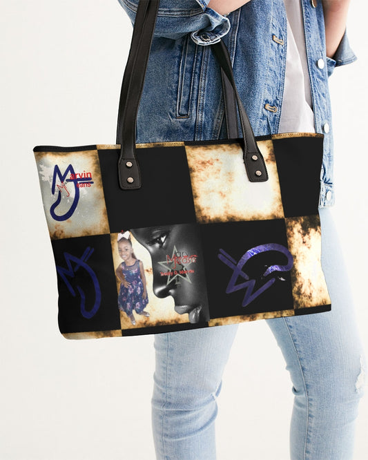 Bold gold logo's by Marvin Jeans and Trinity D Marvin Stylish Tote