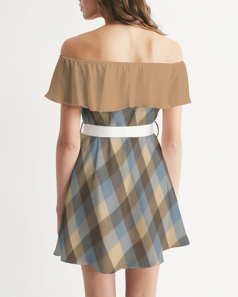@plaids Women's Off-Shoulder Dress
