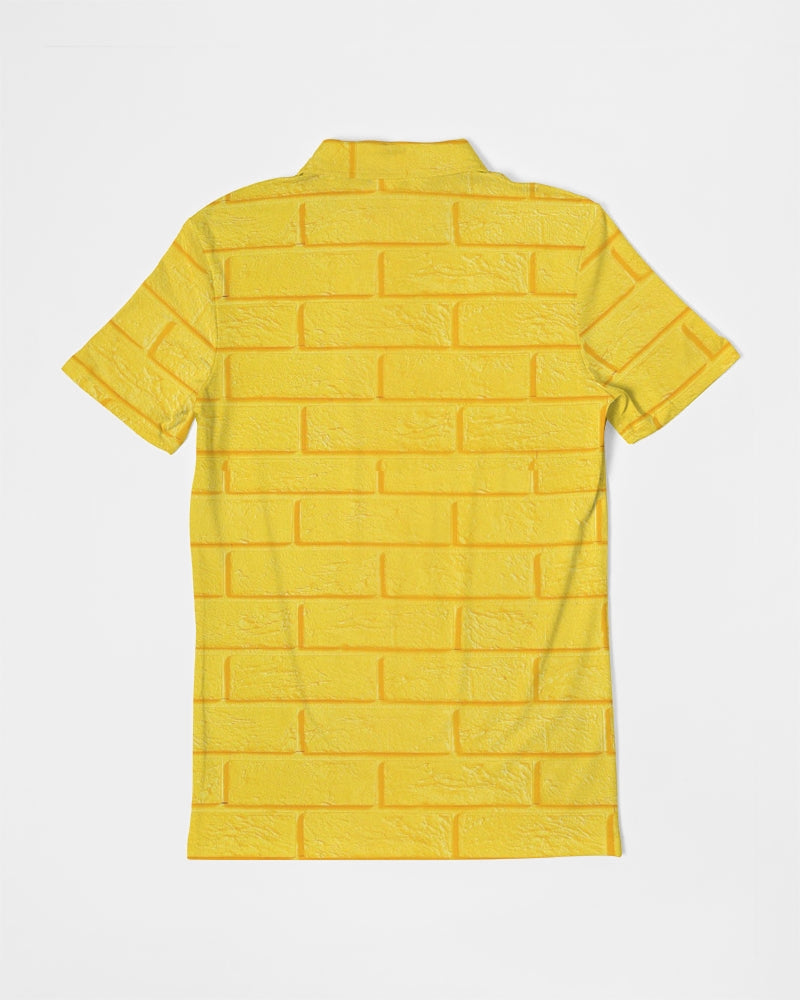Brick city Yellow by Marvin Jeans and Trinity D Marvin Men's Slim Fit Short Sleeve Polo