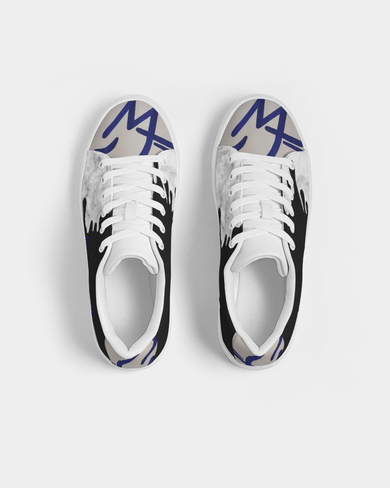 Drip logo tip BY MARVIN JEANS Men's Faux-Leather Sneaker