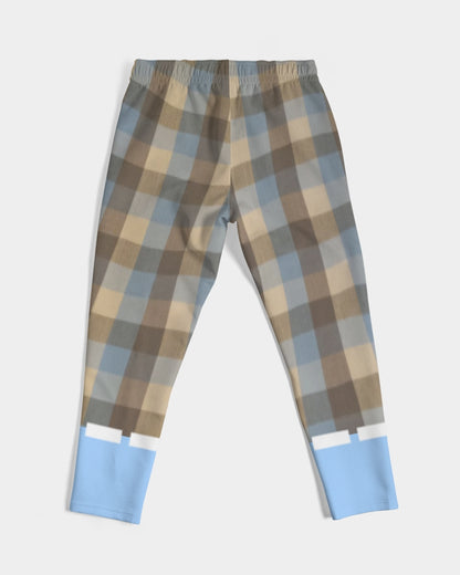 @plaids baby blue Men's Joggers