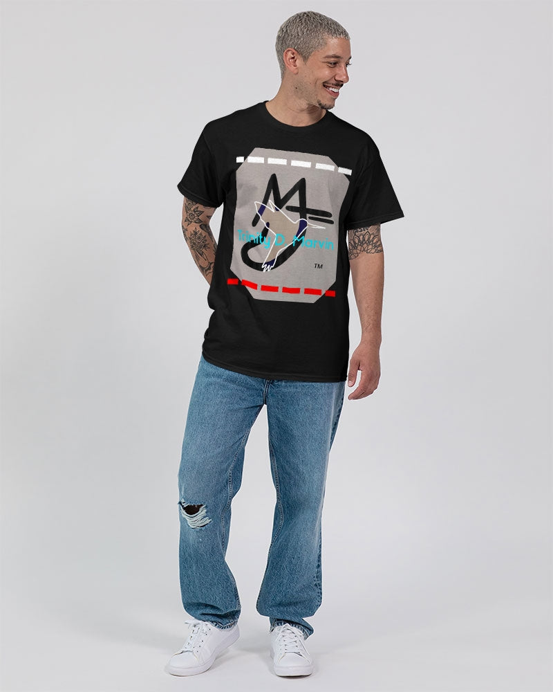 Black light grey by Marvin Jeans and Trinity D Marvin Unisex Ultra Cotton T-Shirt | Gildan