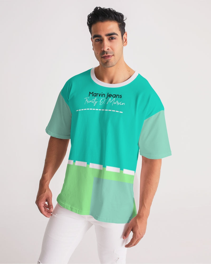 Light Mint mix by Marvin Jeans and Trinity D Marvin Men's Premium Heavyweight Tee
