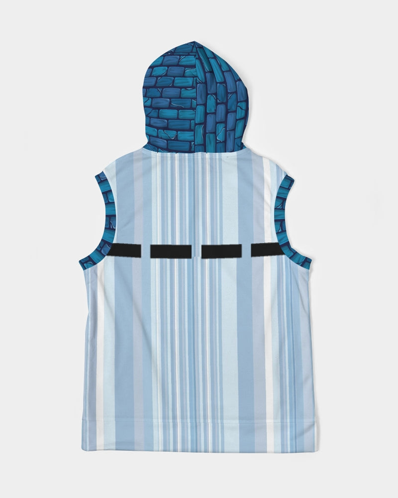 Brick city stripe mix BY MARVIN JEANS Men's Premium Heavyweight Sleeveless Hoodie