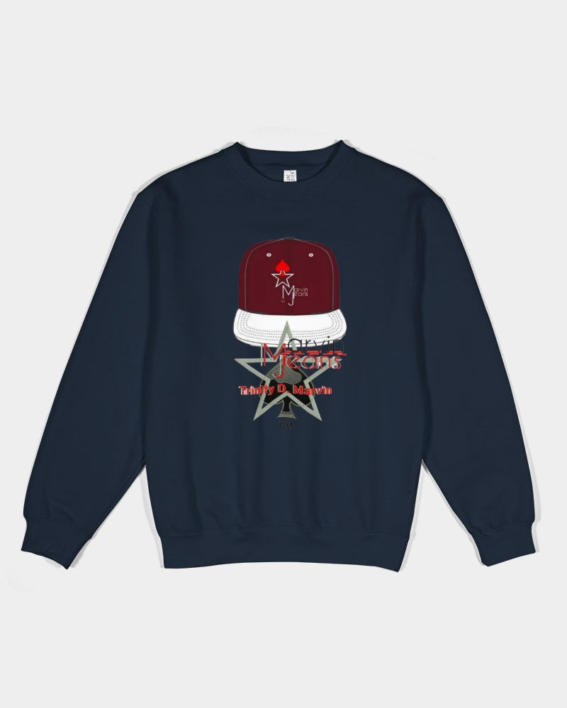 Logo cap by Marvin Jeans and Trinity D Marvin Unisex Premium Crewneck Sweatshirt | Lane Seven