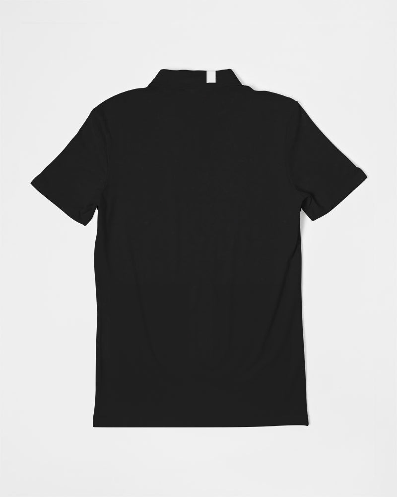 Black suits by Marvin Jeans and Trinity D Marvin Men's Slim Fit Short Sleeve Polo