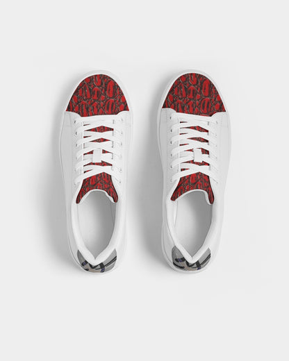 Gator red by Trinity D Marvin Men's Faux-Leather Sneaker