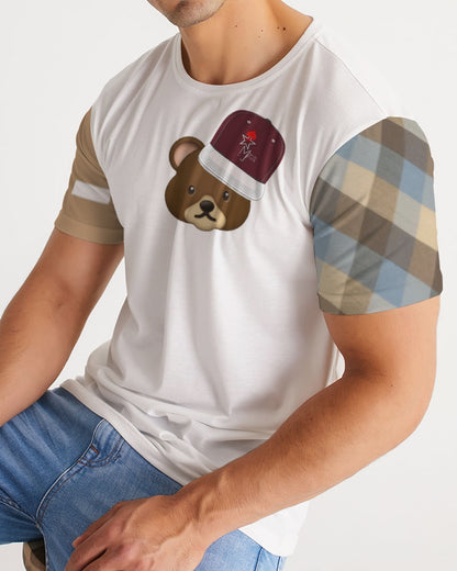 @plaids bear cap Men's Tee