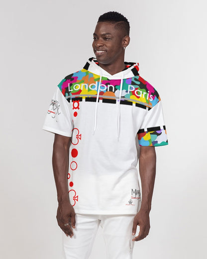 Crazy combo London Paris by Marvin Jeans and Trinity D Marvin Men's Premium Heavyweight Short Sleeve Hoodie