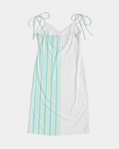 Pin stripes by Marvin Jeans and Trinity D Marvin Women's Tie Strap Split Dress