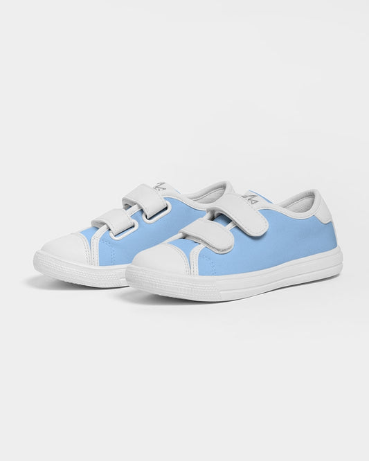 Retro Baby blue Kids Velcro Sneaker