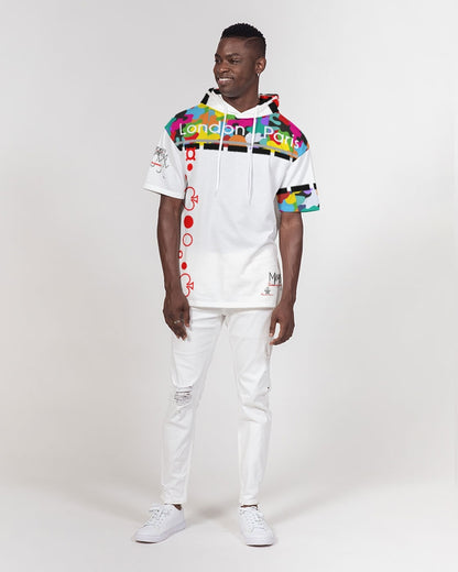 Crazy combo London Paris by Marvin Jeans and Trinity D Marvin Men's Premium Heavyweight Short Sleeve Hoodie