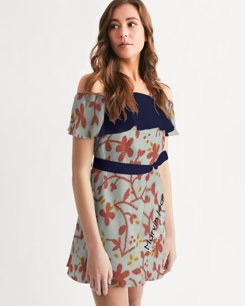 Wildwood, blue  Women's Off-Shoulder Dress