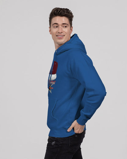 Logo cap by Marvin Jeans and Trinity D Marvin Unisex Premium Pullover Hoodie | Lane Seven