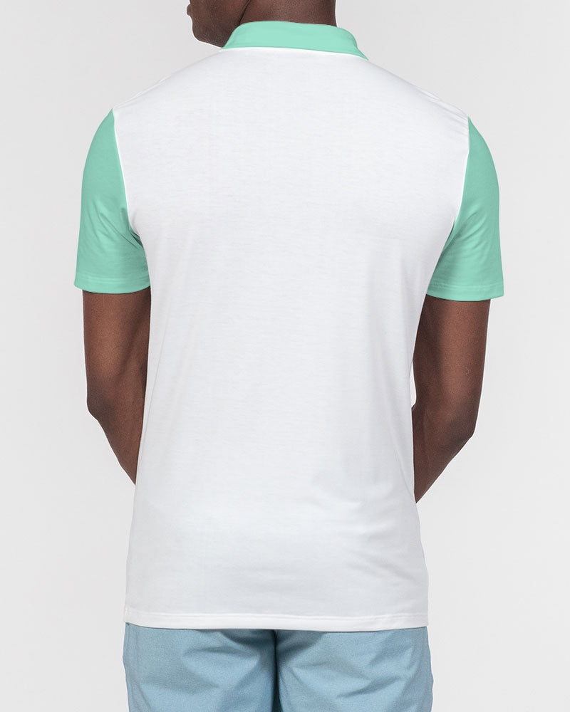 Beyond definition mint  Men's Slim Fit Short Sleeve Polo