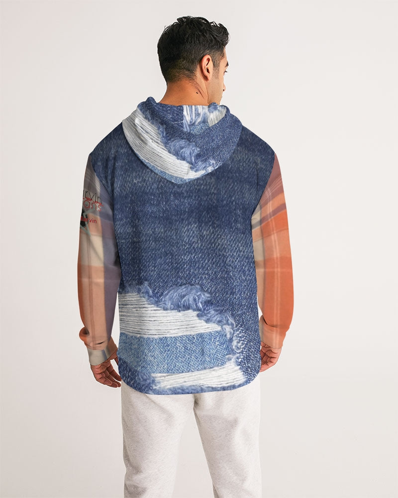 Denim mix by Marvin Jeans and Trinity D Marvin Men's Hoodie
