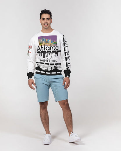 @tlanta Saint Louis by Marvin Jeans and Trinity D Marvin Men's Classic French Terry Crewneck Pullover