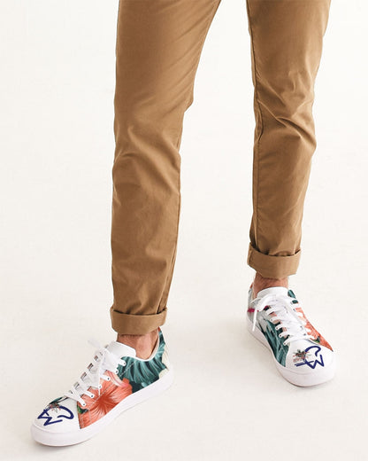 Garden splash by Trinity D. Marvin and Marvin Jeans  Men's Faux-Leather Sneaker