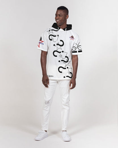 All White New-Legacy by Marvin Jeans and Trinity D. Marvin Men's Premium Heavyweight Short Sleeve Hoodie