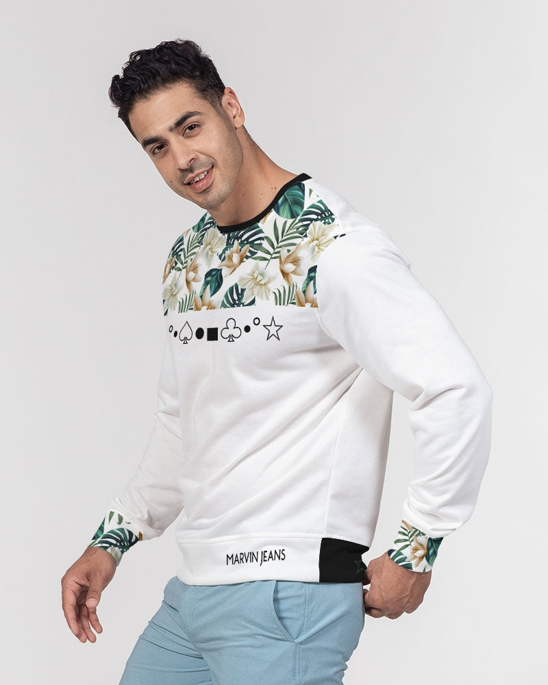 Rosewood by Marvin JEANS Men's Classic French Terry Crewneck Pullover