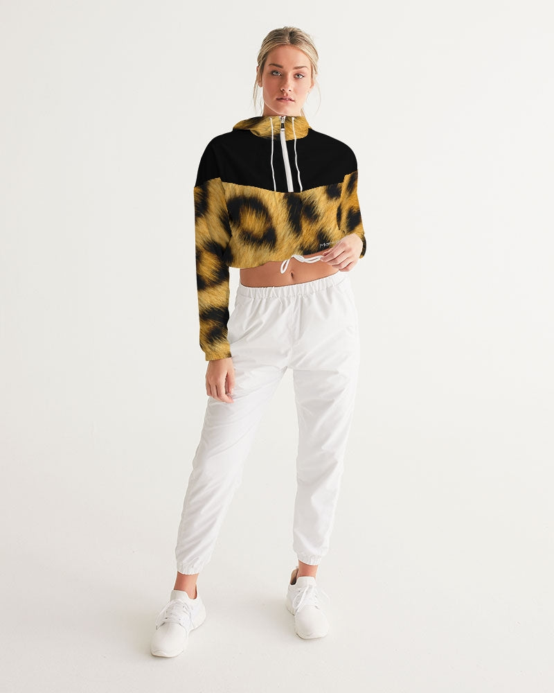 Leopard by Marvin Jeans Women's Cropped Windbreaker