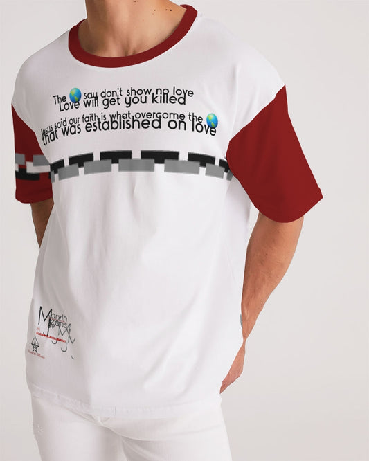 Gospel message BY MARVIN JEANS Men's Premium Heavyweight Tee