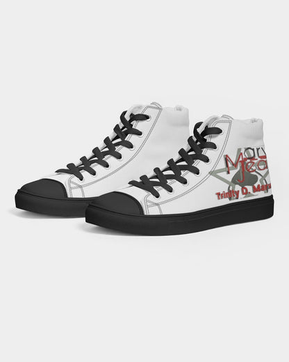 Black and white by Marvin Jeans and Trinity D Marvin Men's Hightop Canvas Shoe - Black