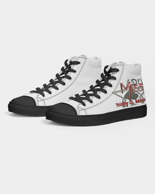 Black and white by Marvin Jeans and Trinity D Marvin Men's Hightop Canvas Shoe - Black