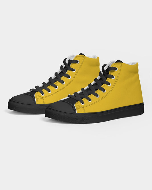 Yellow black BY MARVIN JEANS Men's Hightop Canvas Shoe - Black