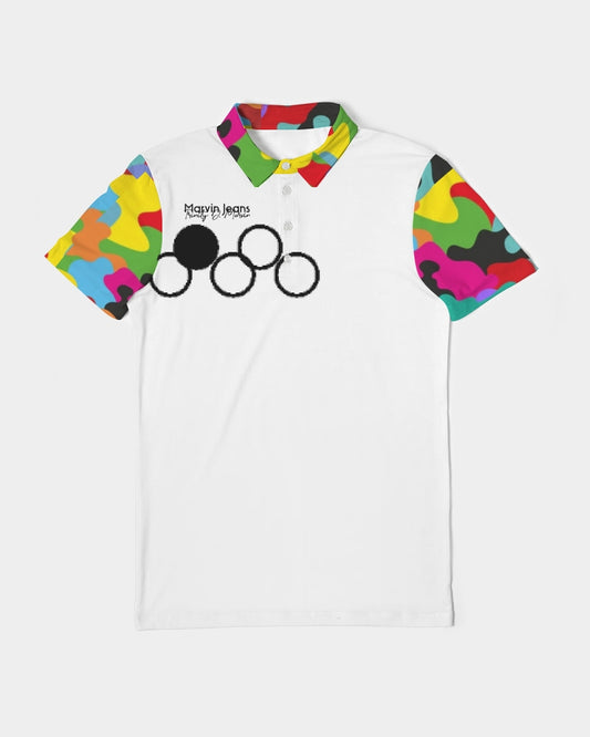 Crazy combo by Marvin Jeans and Trinity D Marvin Men's Slim Fit Short Sleeve Polo