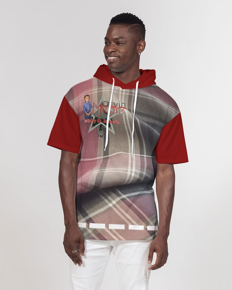Zero by Marvin Jeans and Trinity D Marvin Men's Premium Heavyweight Short Sleeve Hoodie