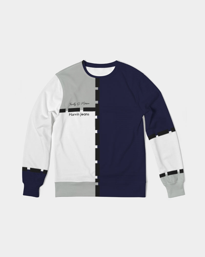 OG by Marvin Jeans and Trinity D Marvin Men's Classic French Terry Crewneck Pullover