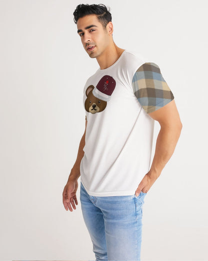 @plaids bear cap Men's Tee
