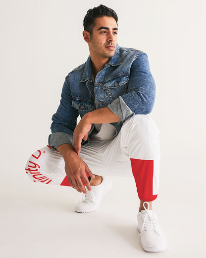 Red and white by Marvin Jeans Men's Track Pants