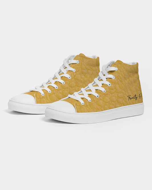 Gator yellow by Trinity D Marvin Men's Hightop Canvas Shoe