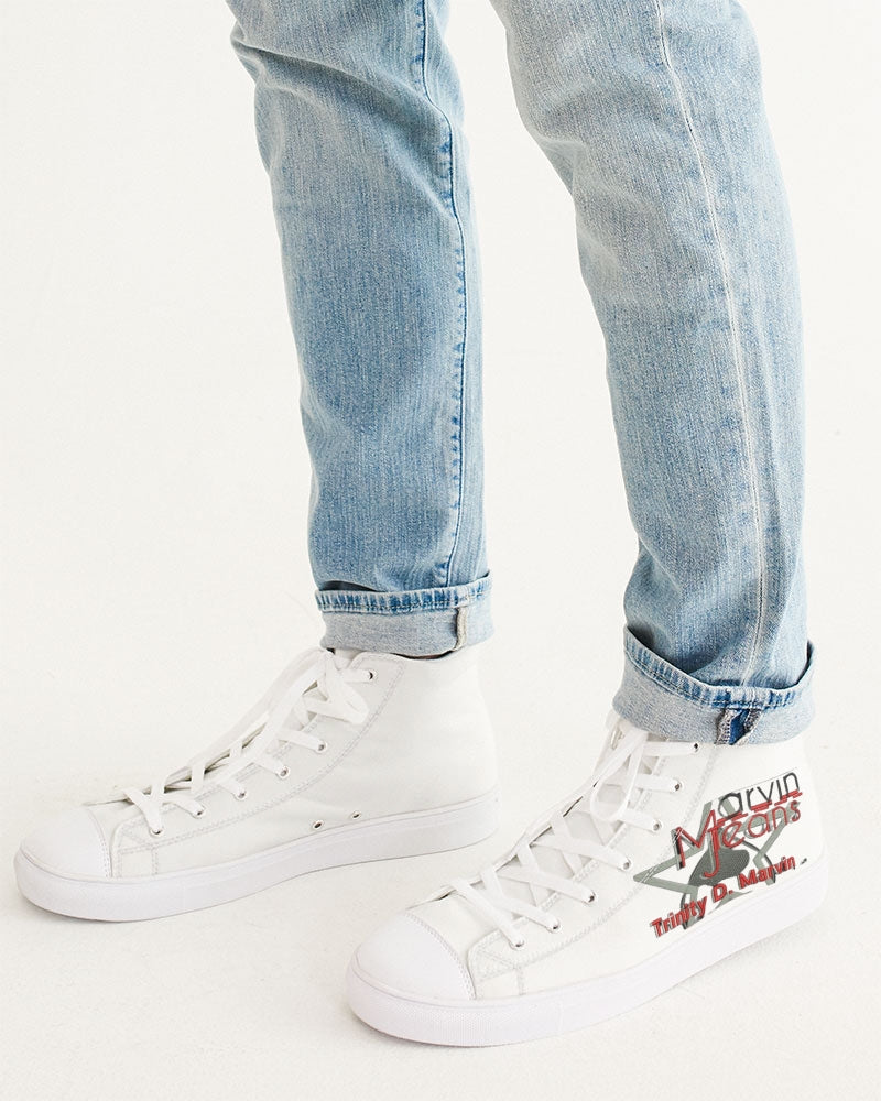 All white by Marvin Jeans and Trinity D Marvin Men's Hightop Canvas Shoe