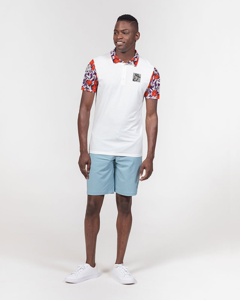 Rose crazy by Marvin JEANS Men's Slim Fit Short Sleeve Polo