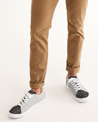 Gator black Gator white by Trinity D Marvin Men's Faux-Leather Sneaker