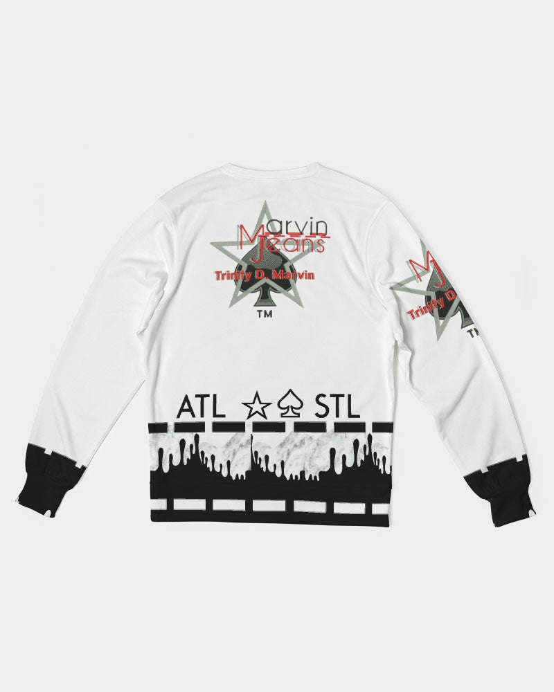 @tlanta Saint Louis by Marvin Jeans and Trinity D Marvin Men's Classic French Terry Crewneck Pullover