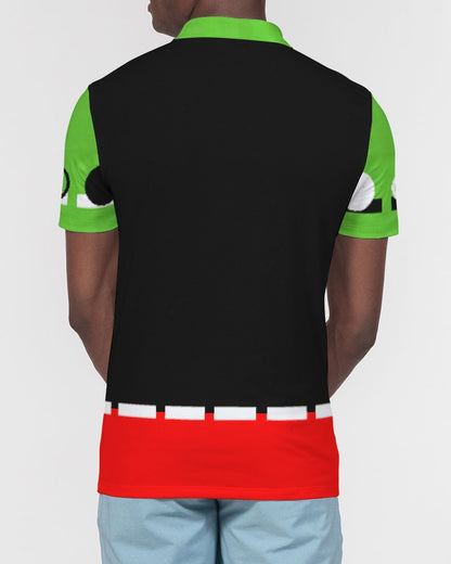 Black Holiday 101 by Marvin Jeans and Trinity D Marvin Men's Slim Fit Short Sleeve Polo