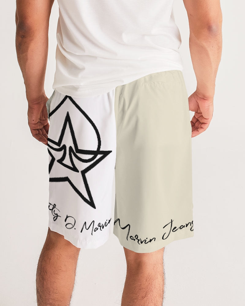 Gospel message Romans 5:8 BY MARVIN JEANS Men's Jogger Shorts