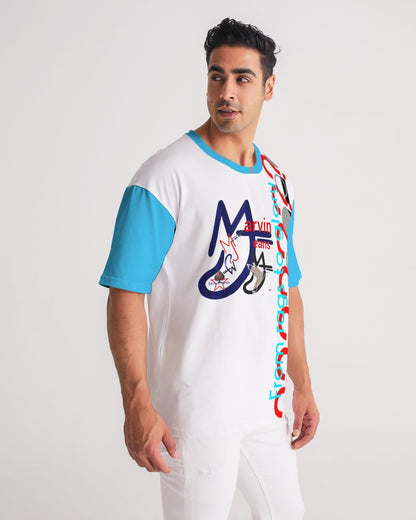 Loud blue by Marvin Jeans and Trinity D Marvin Men's Premium Heavyweight Tee