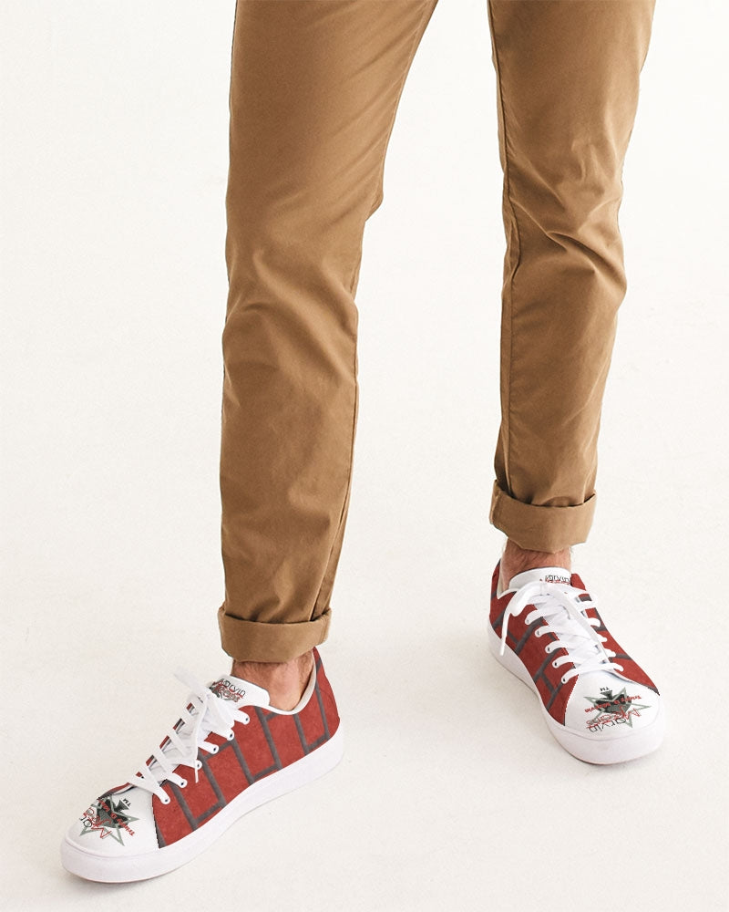 Brick city red by Marvin Jeans and Trinity D Marvin Men's Faux-Leather Sneaker