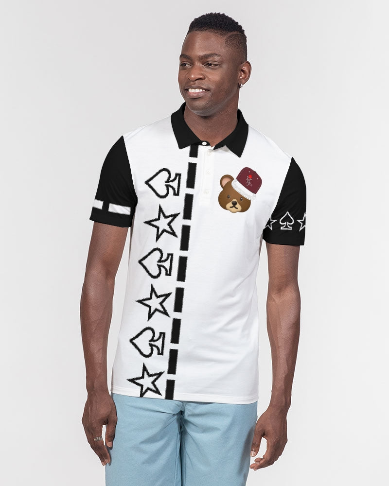Bear cap black by Marvin Jeans and Trinity D Marvin Men's Slim Fit Short Sleeve Polo