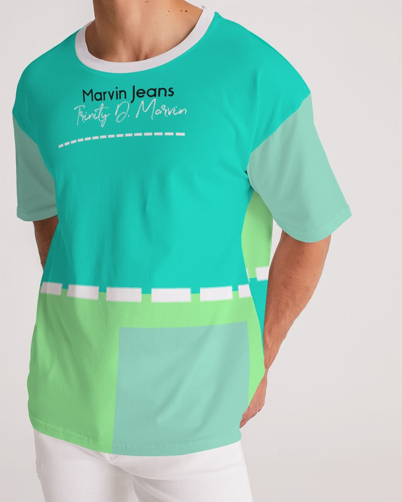 Light Mint mix by Marvin Jeans and Trinity D Marvin Men's Premium Heavyweight Tee