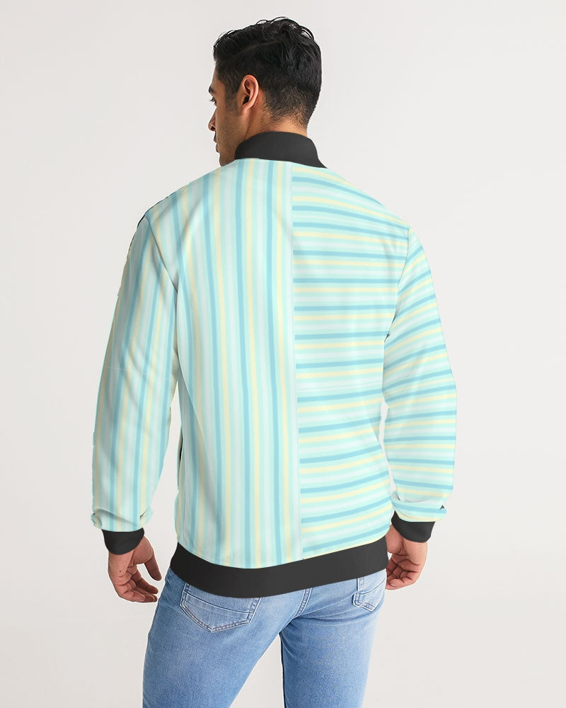 Pin stripes BY MARVIN JEANS Men's Stripe-Sleeve Track Jacket